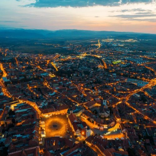 aerial-drone-view-historic-centre-sibiu-evening-romania