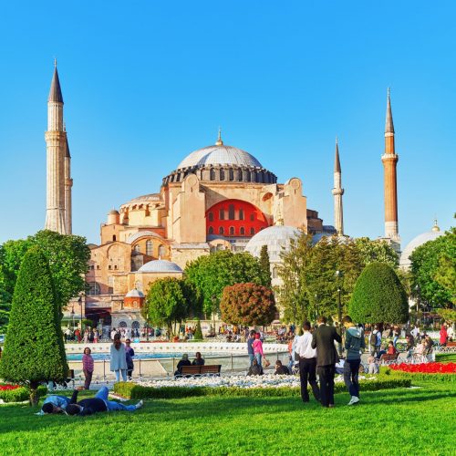 Beautiful landscape Hagia Sophia Museum-Hagia Sophia  is a former Greek Orthodox Christian