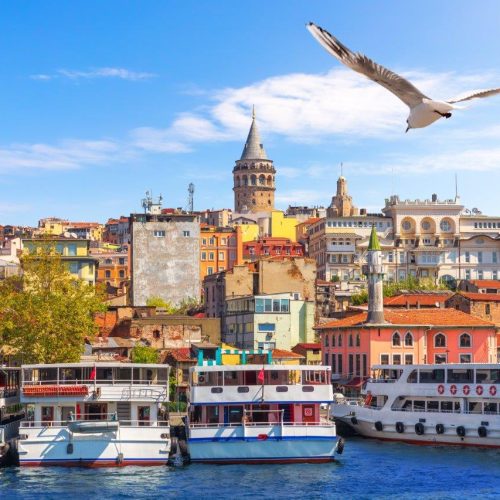 ships-near-karakoy-pier-istanbul-turkey